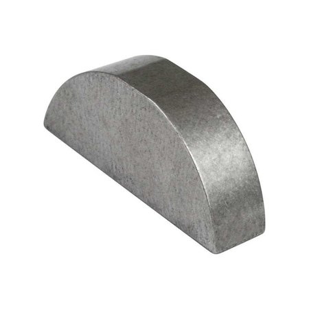 Huyett Woodruff Key, 3/8 x 1-1/2 in Key Size, 1212 SAE Number, 41/64 in H, Stainless Steel Plain WKS-00G